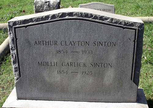Headstone of Mollie Garlick Sinton 1854 - 1925