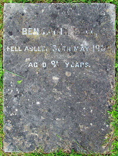 Headstone of Benjamin Bell 1829 - 1904