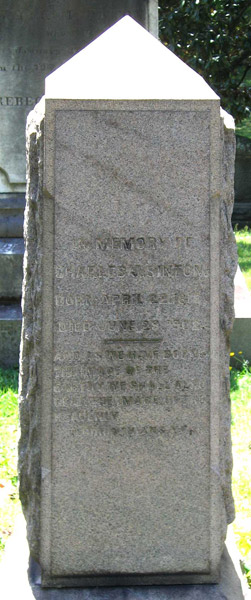 Headstone of Charles J Sinton, Virginia