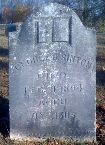 Headstone of George B. Sinton