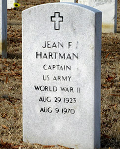 Headstone of Jean Francois Hartman 1923 - 1970