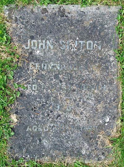 Headstone of John Sinton 1849 - 1928