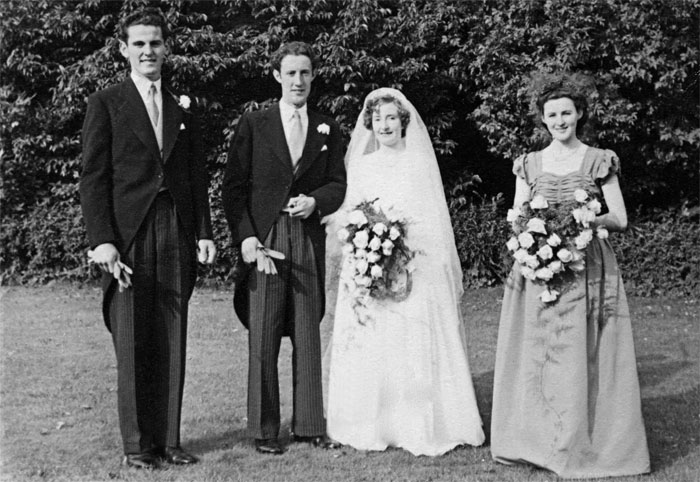 Wedding of Samuel Holmes and Mabel Speers on 8 October 1951