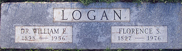 Headstone of Florence Snow Logan 1897 - 1976
