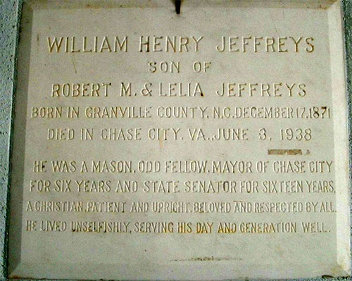 Headstone of William Henry Jeffreys 1871 - 1938