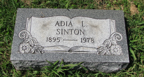 Headstone of Adia L. Sinton (née Bolden) 1895 - 1978