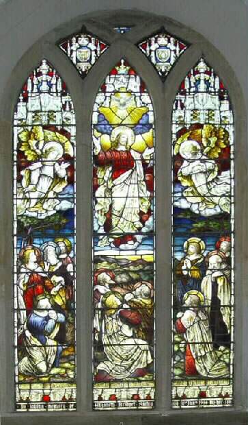 Stain Glass window erected to the memory of Elizabeth Bridget Hesilridge Sinton in Mullavilly Parish Church