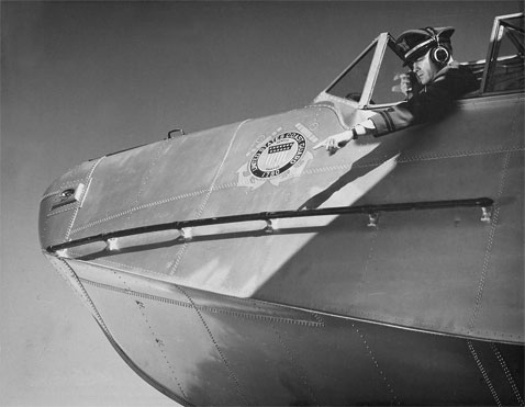 Wm. in the driving seat of a Consolidated PBY Catalina