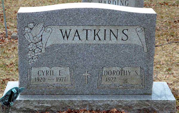 Headstone of Dorothy Sinton Watkins