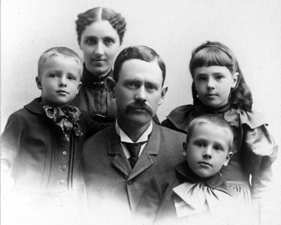 Photograph of George Herbert Sinton and family circa 1896