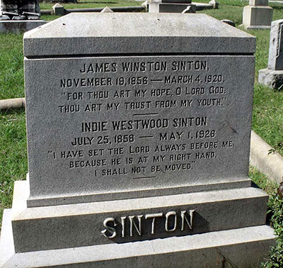 James Winston Sinton 1856 - 1920