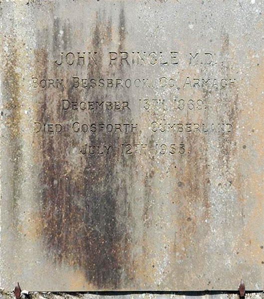 Headstone of John Pringle 1869 - 1953
