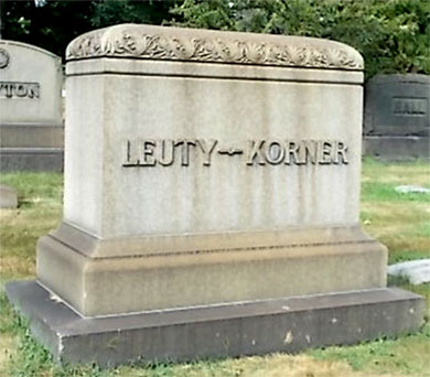 Leuty Korner Headstone