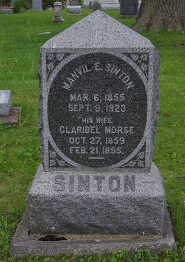 Headstone of Clara Sinton