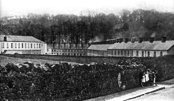 Linen Mill of Thomas Sinton, Tandragee, Co. Armagh and the houses of Mill Row
