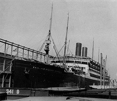 USS Kaiserin Auguste Victoria - New York 1919