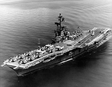 USS Ticonderoga in better days