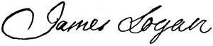 Signature of James Logan