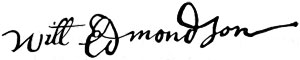 Signature of Will Edmondson