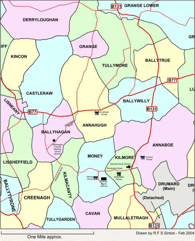 Townland Maps Northern Ireland Sinton Family Trees - Townland Map Series - Kilmore, Co. Armagh, Northern  Ireland