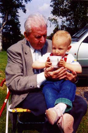 William Brien with a young friend